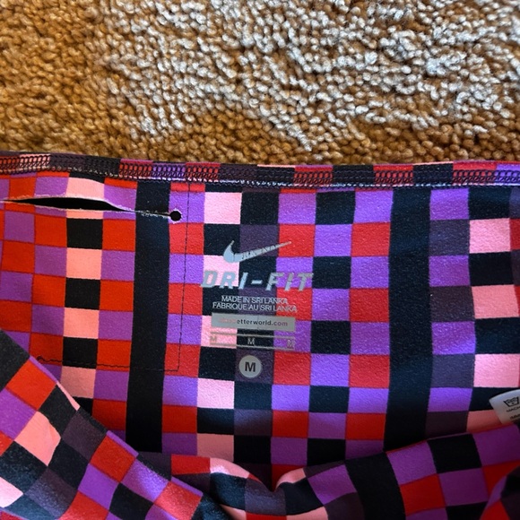 Nike dry fit Colorful Striped Women's Leggings size medium - Picture 12 of 15